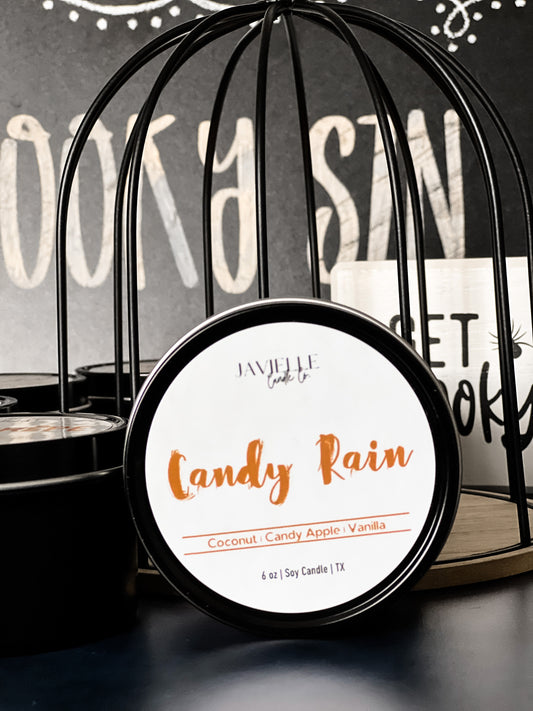 Candy Rain Soy Candle Tin