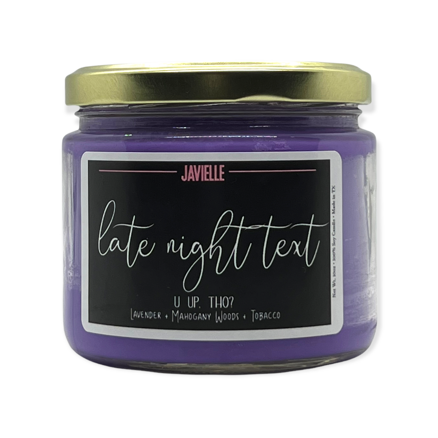Late Night Text Soy Candle